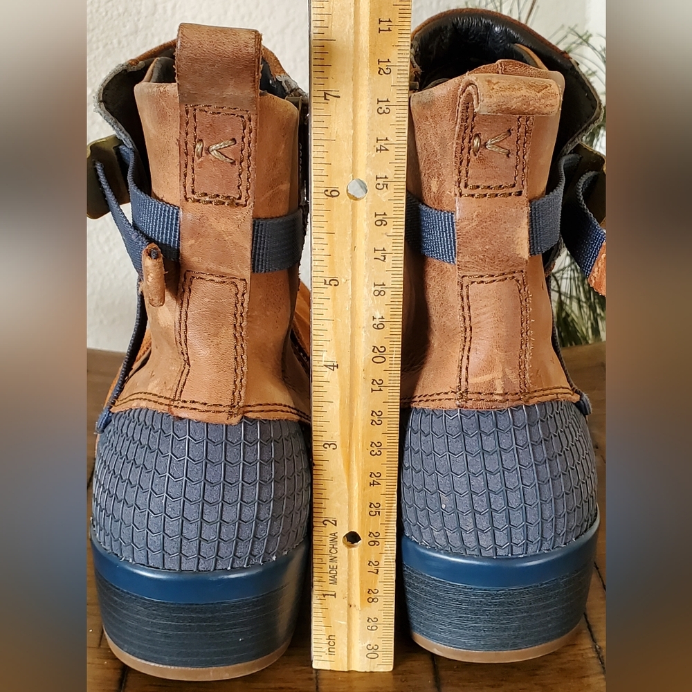KEEN Morrison Mid Suede Leather Ankle Boots Brown Blue Like-New - Picture 5 of 15